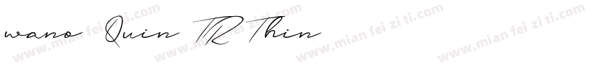 wano Quin TR Thin字体转换